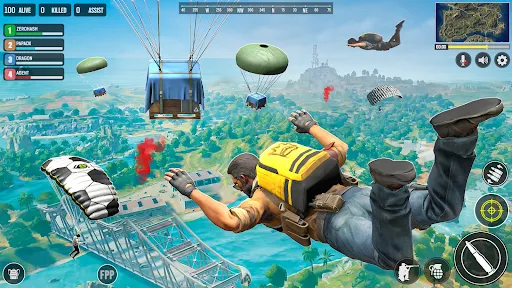 Gameplay screenshot 1 from FPS Gun Shooting Games Offline - Role Playing game