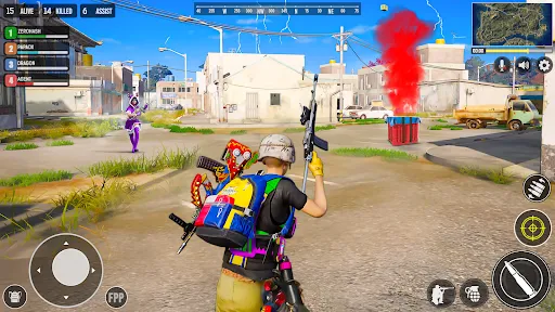 Gameplay screenshot 2 from FPS Gun Shooting Games Offline - Role Playing game